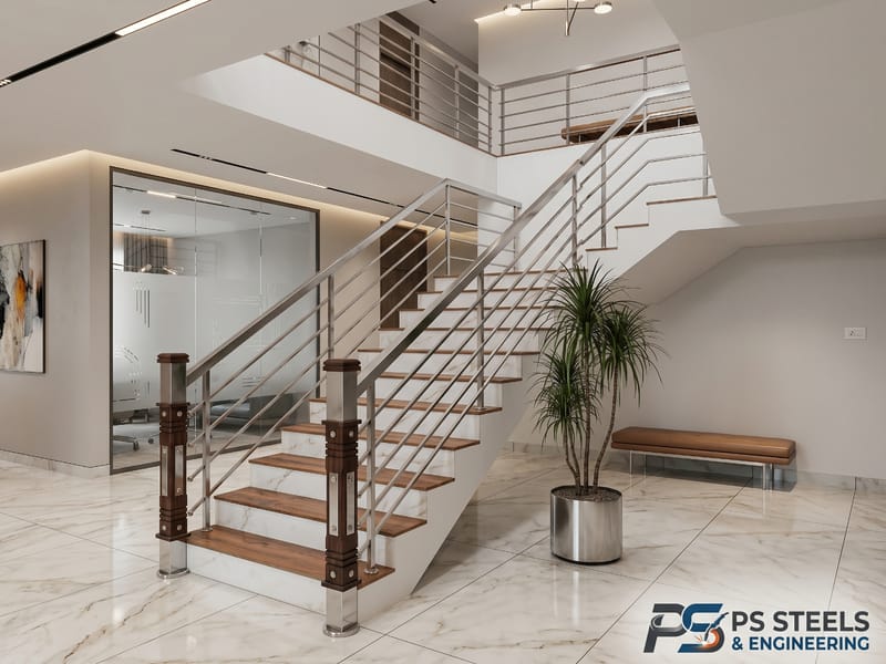 Handrail & Staircase Works by PS Steels